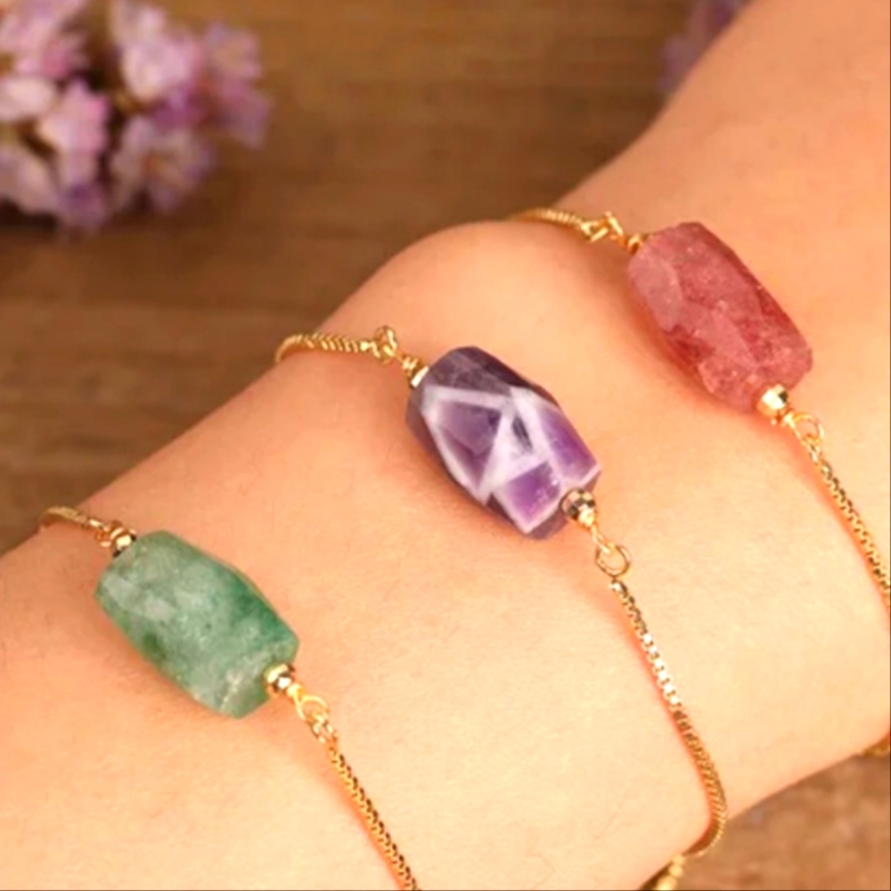 Stone  bracelets.